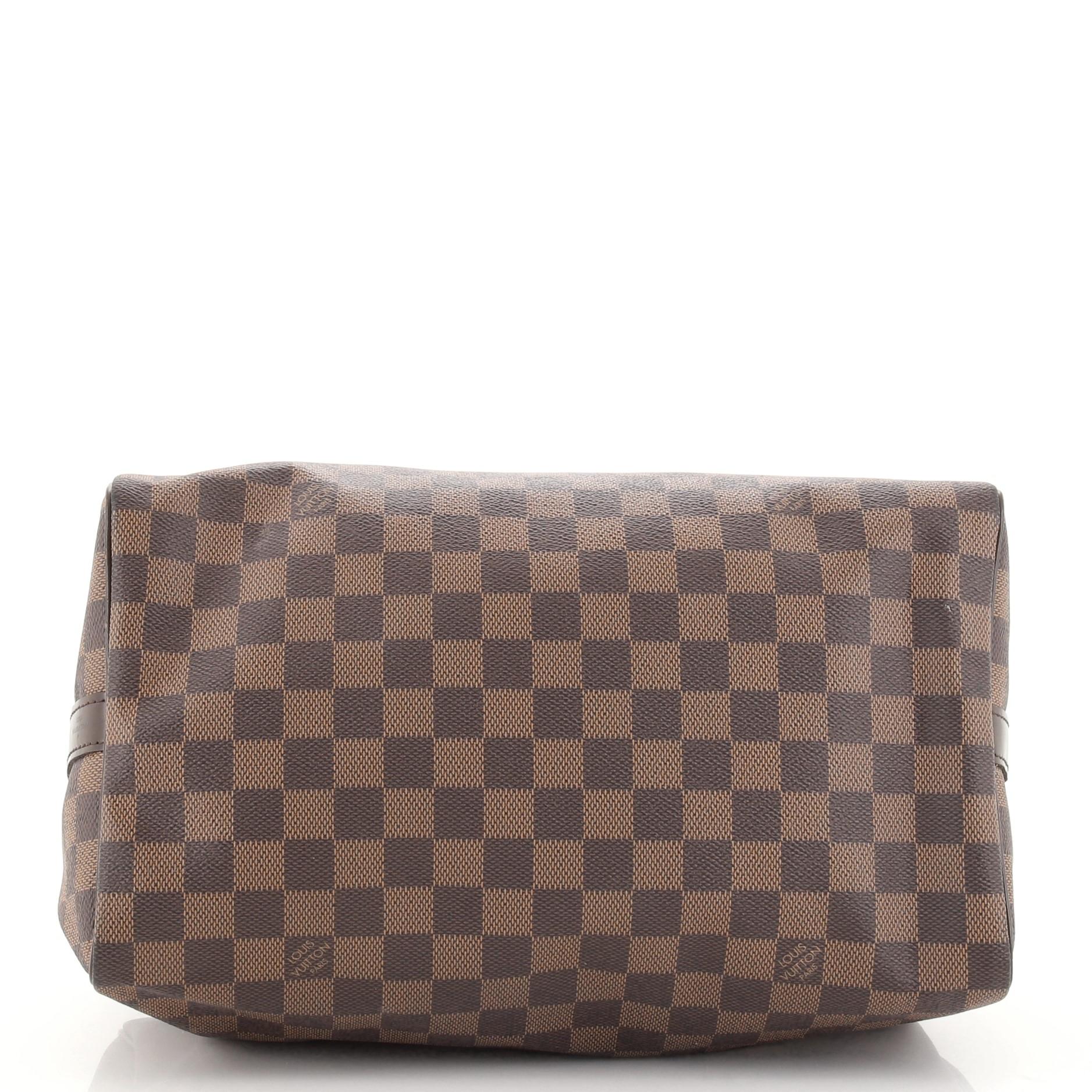 Louis Vuitton Speedy Bandouliere Bag Damier 30 In Good Condition In NY, NY