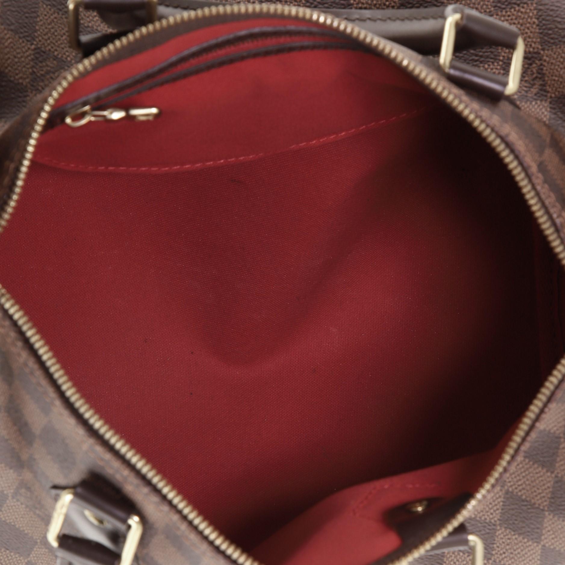 Gray Louis Vuitton Speedy Bandouliere Bag Damier 30