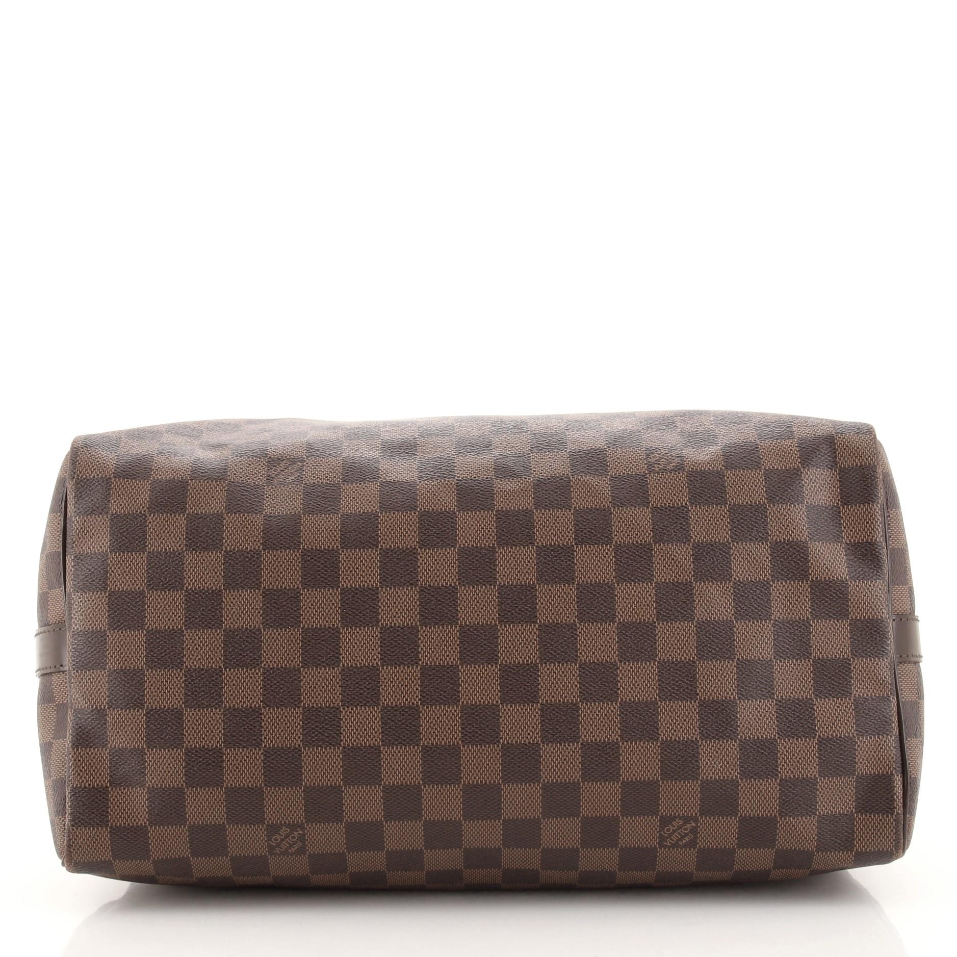 Louis Vuitton Speedy Bandouliere Bag Damier 35 In Good Condition In NY, NY