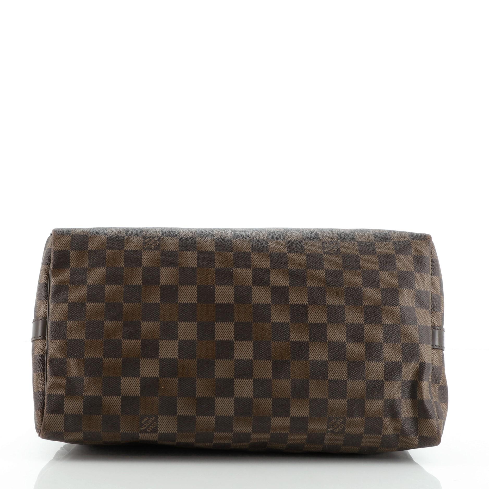 Louis Vuitton Speedy Bandouliere Bag Damier 35 In Fair Condition In NY, NY