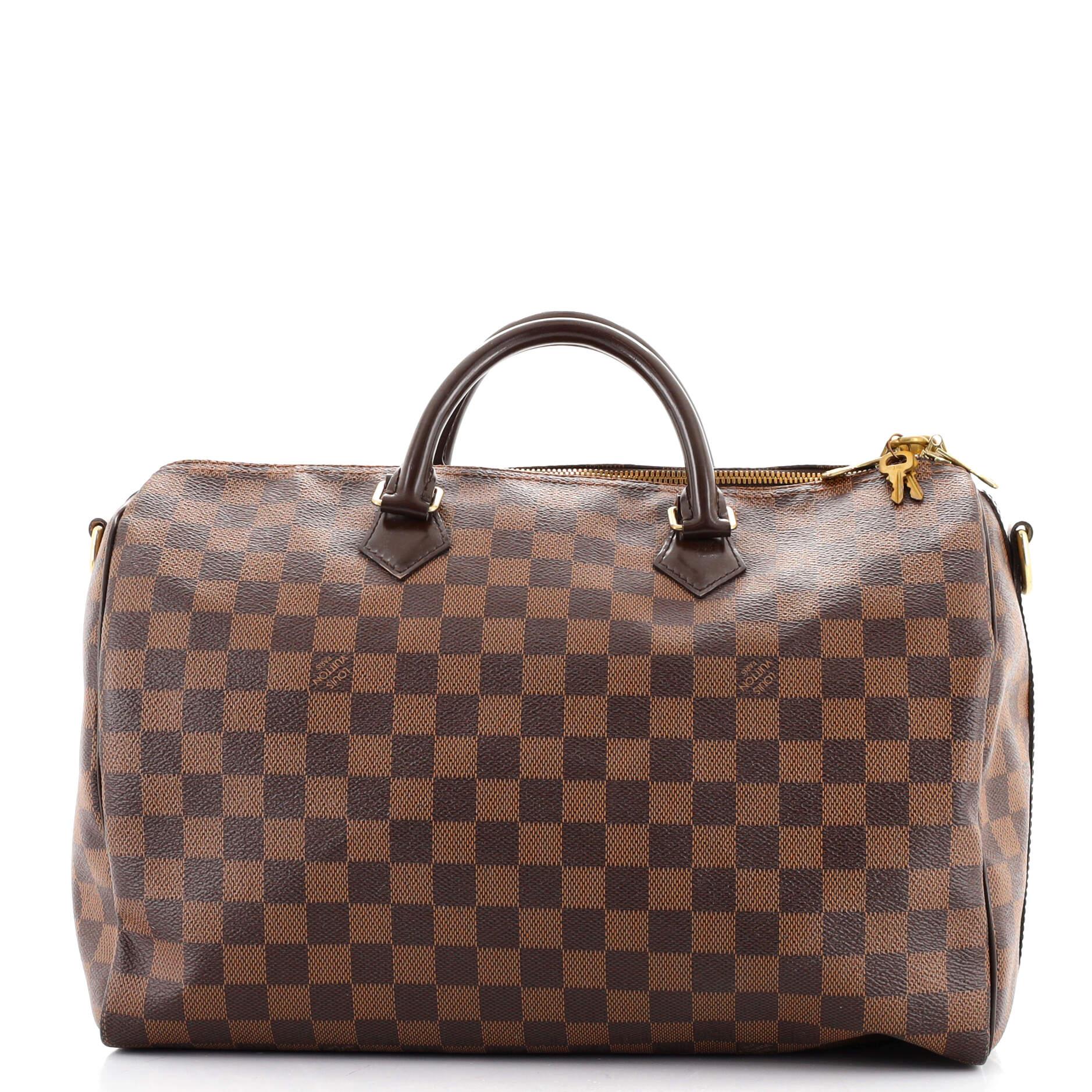  Louis Vuitton Speedy Bandouliere Bag Damier 35 In Good Condition In NY, NY