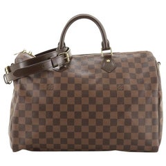 Louis Vuitton Speedy Bandouliere Bag Damier 35