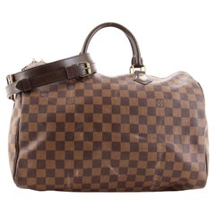 Used Louis Vuitton Speedy Bandouliere Bag Damier 35