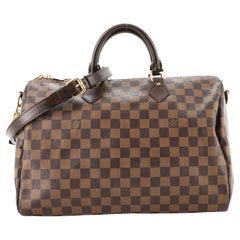 Used Louis Vuitton Speedy Bandouliere Bag Damier 35