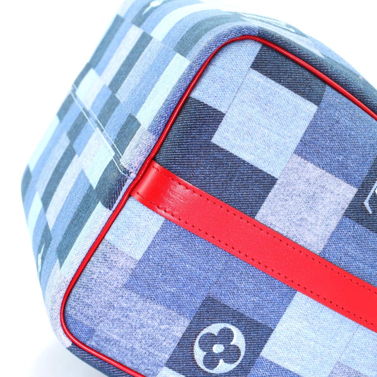 🛑Louis Vuitton Monogram Patchwork Denim Blue Speedy 30 Bag
