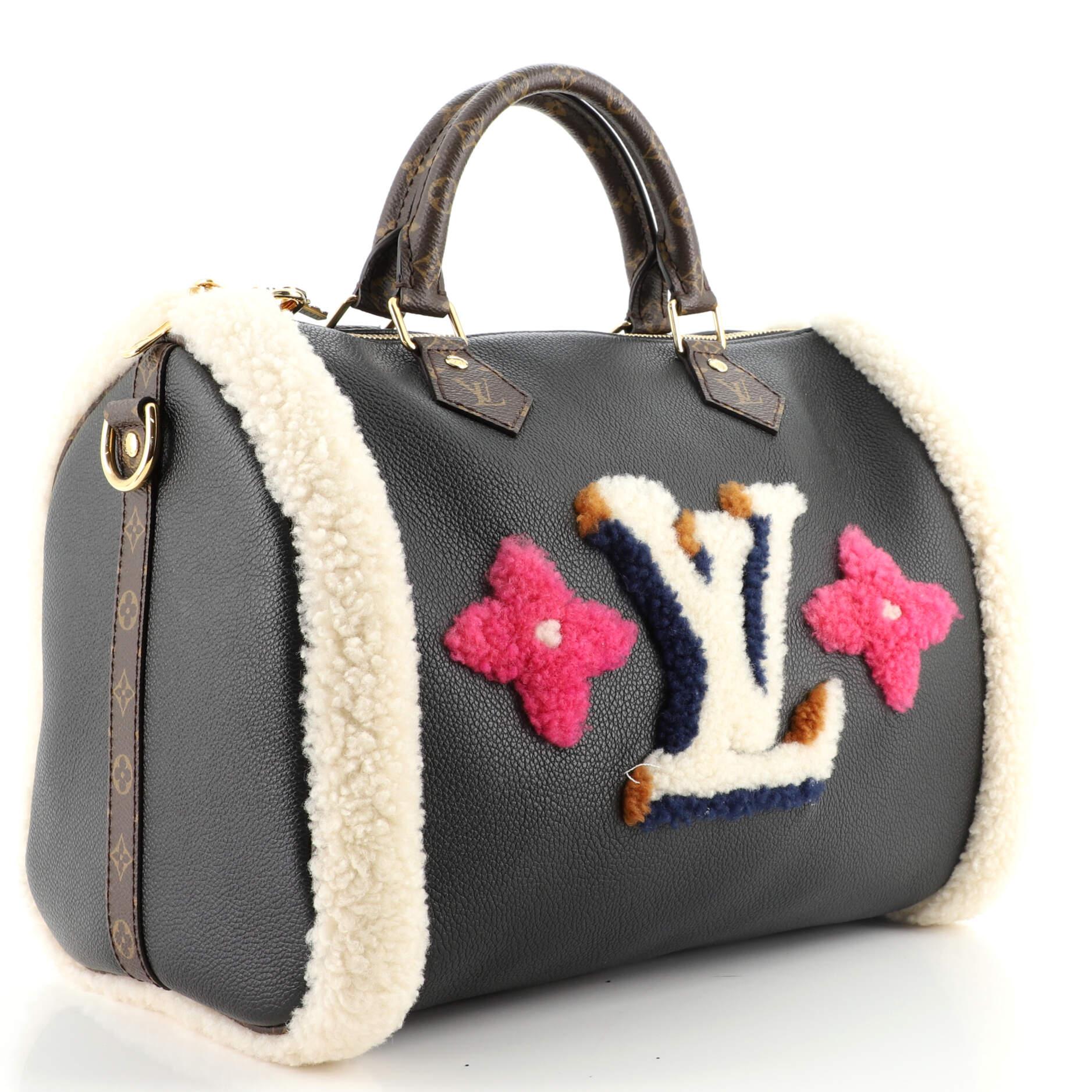 louis vuitton shearling bag