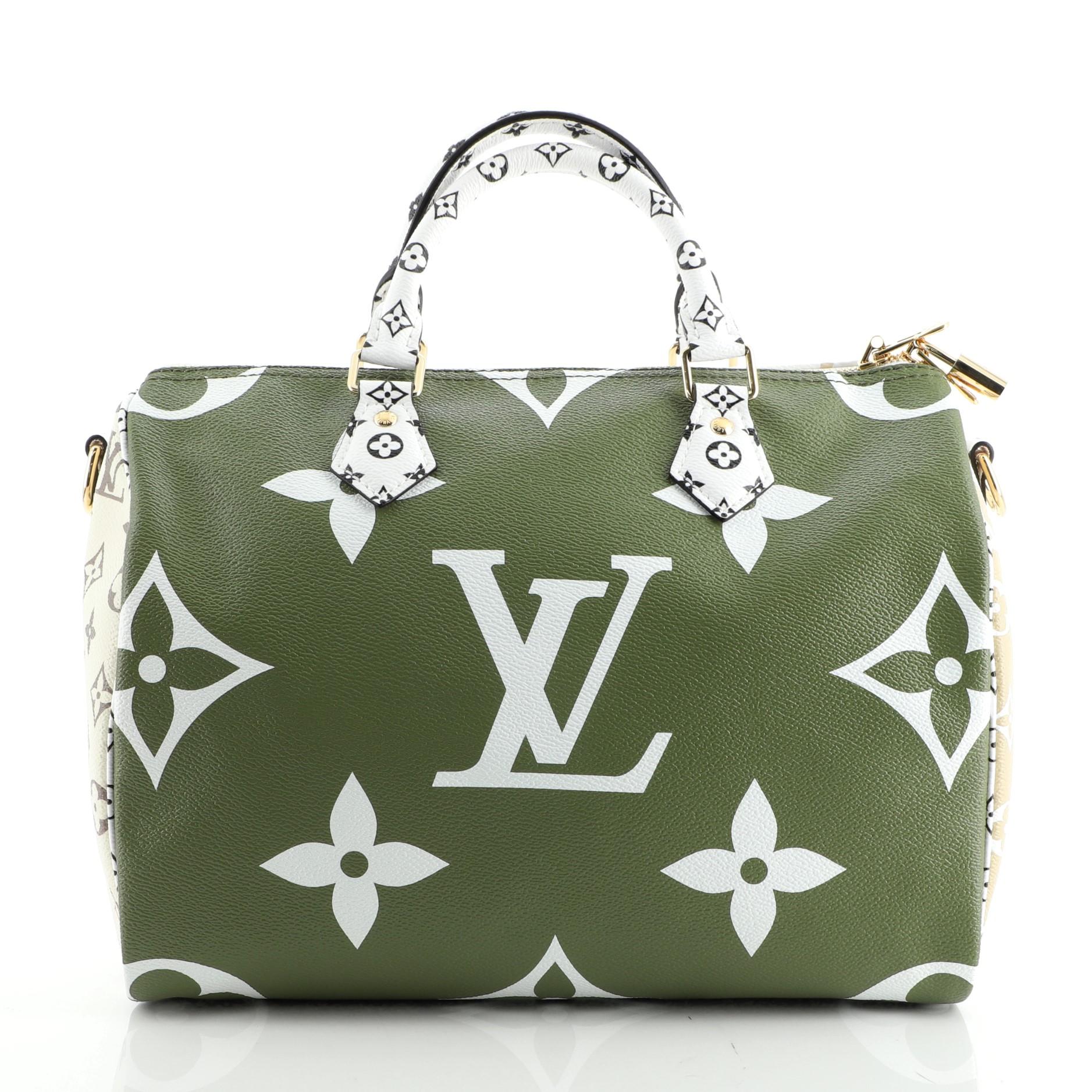 White Louis Vuitton Speedy Bandouliere Bag Limited Edition Colored Monogram Gia