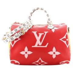 Louis Vuitton Speedy Bandouliere Bag Limited Edition Colored Monogram Gia