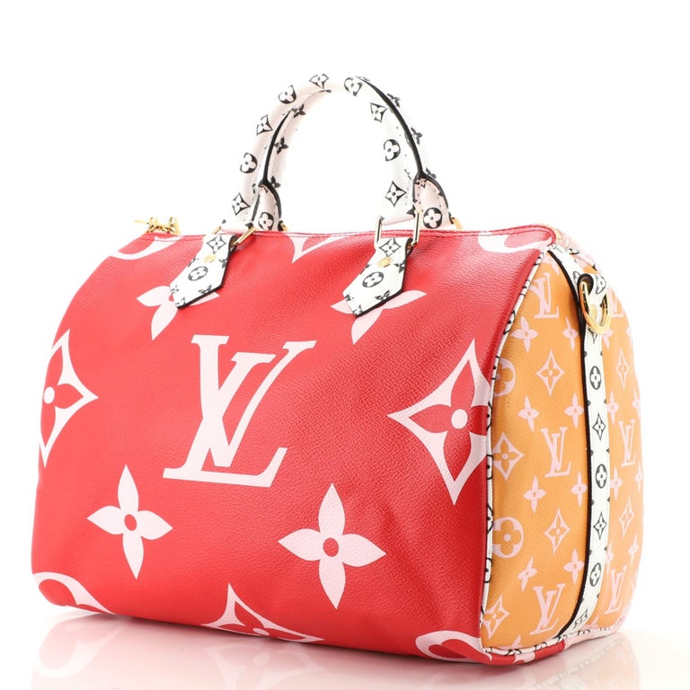 Louis Vuitton Speedy Bandouliere Monogram Giant 30 Red/Pink in Coated  Canvas with Gold-tone - US