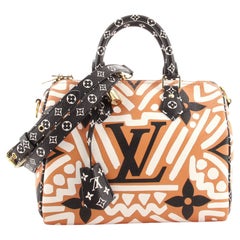 Louis Vuitton Speedy Bandouliere Bag Limited Edition Crafty Monogram Giant 25