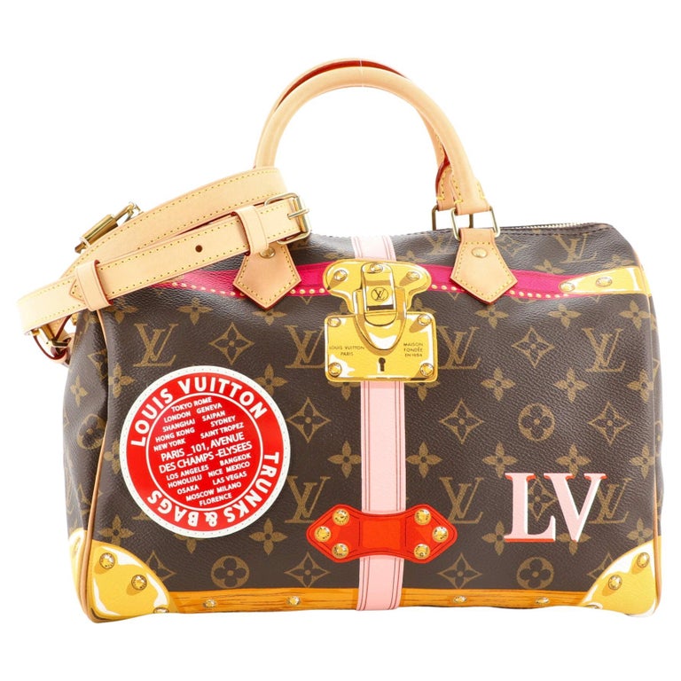 Louis Vuitton Speedy 30 Monogram Canvas Handbag with dust bag in Box at  1stDibs