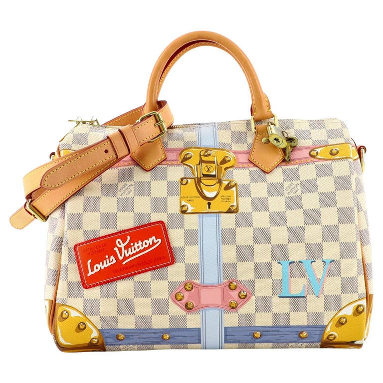 Louis Vuitton Speedy Bandouliere Bag Limited Edition Damier Summer Trunks 30  at 1stDibs | louis vuitton articles de voyage maison fondee en 1854