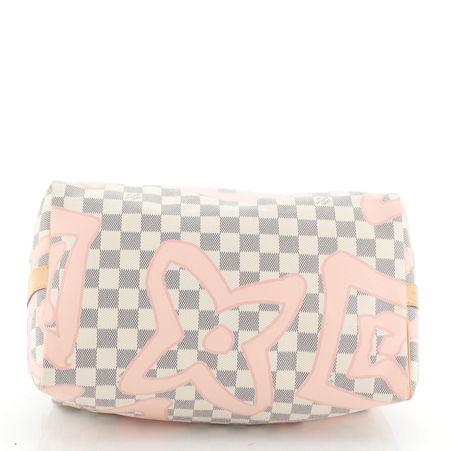 Louis Vuitton Speedy Bandouliere Bag Limited Edition Damier Tahitienne 30 In Good Condition In NY, NY