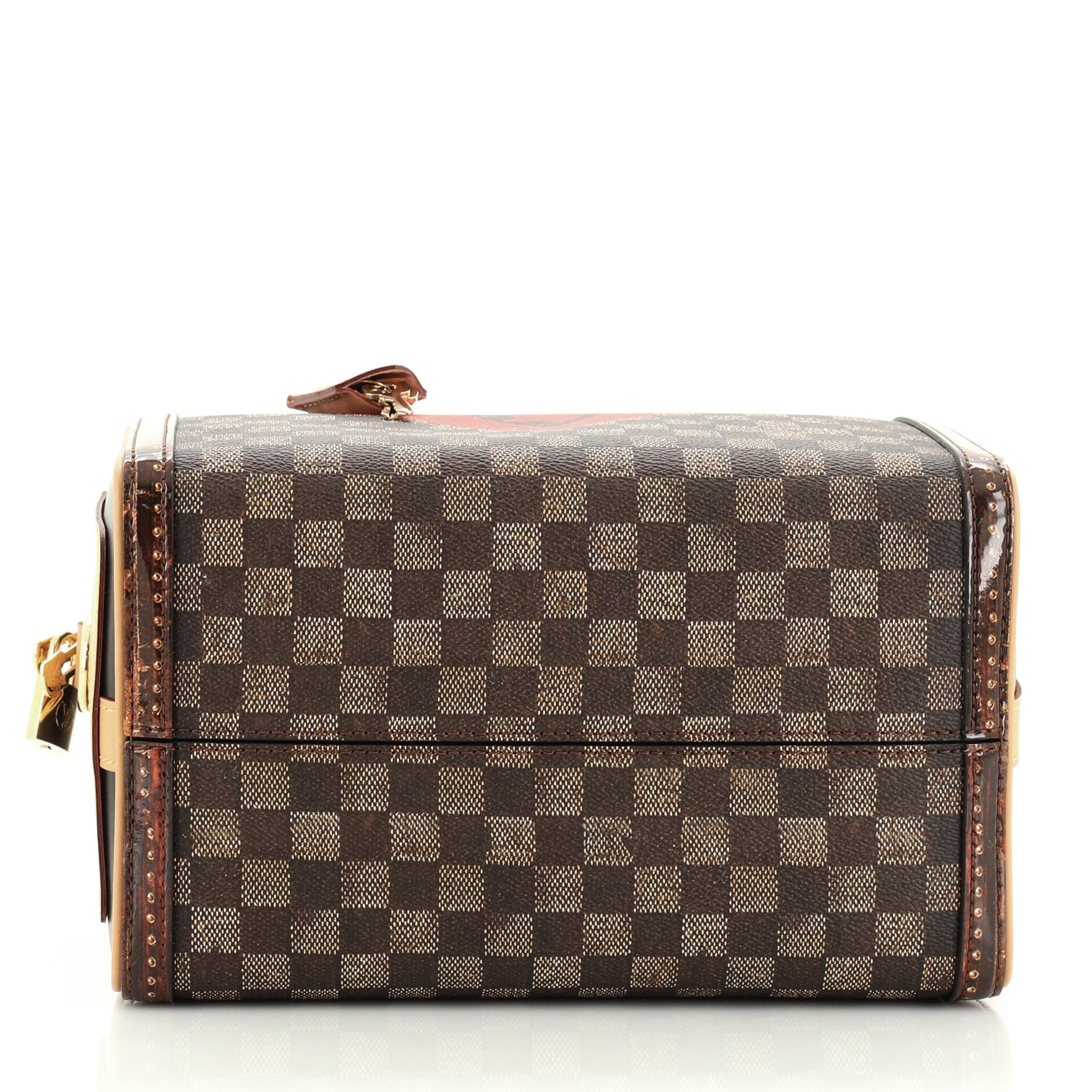 Women's or Men's Louis Vuitton Speedy Bandouliere Bag Limited Edition Damier Time Trunk 25