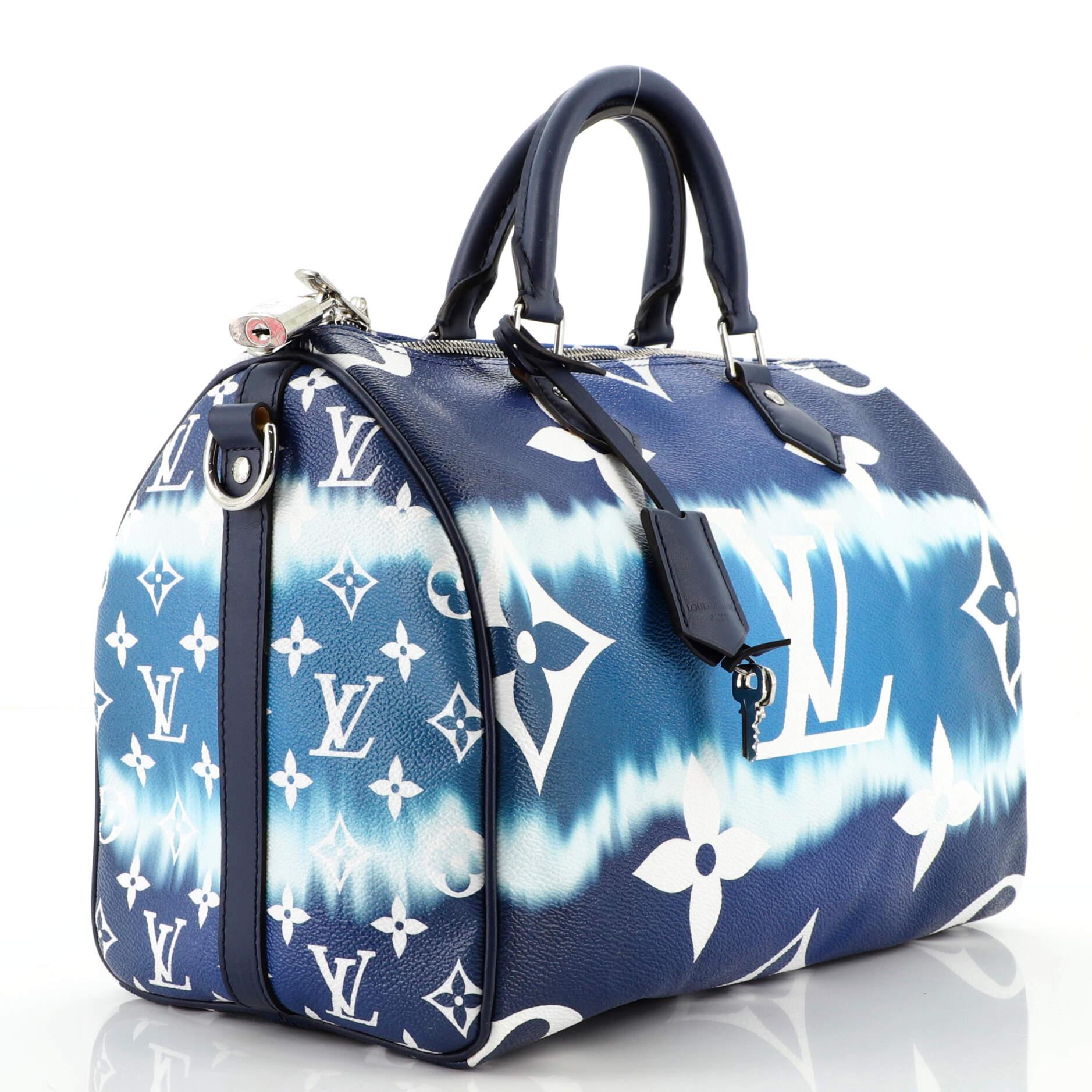 Purple Louis Vuitton Speedy Bandouliere Bag Limited Edition Escale Monogram Gian