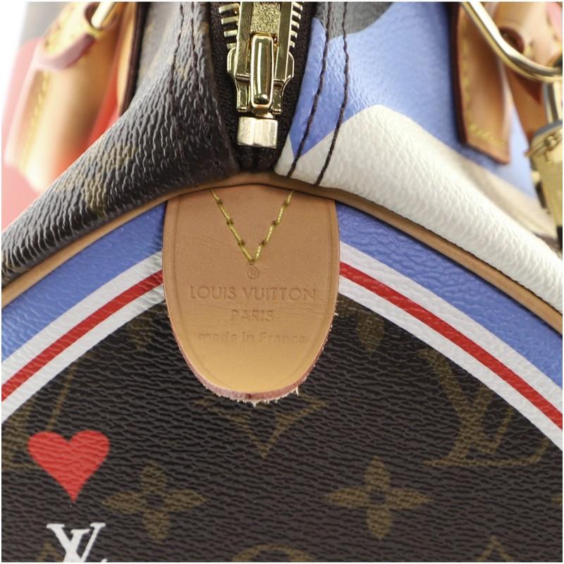 Louis Vuitton Speedy Bandouliere Bag Limited Edition Game On Monogram Canvas 30 6