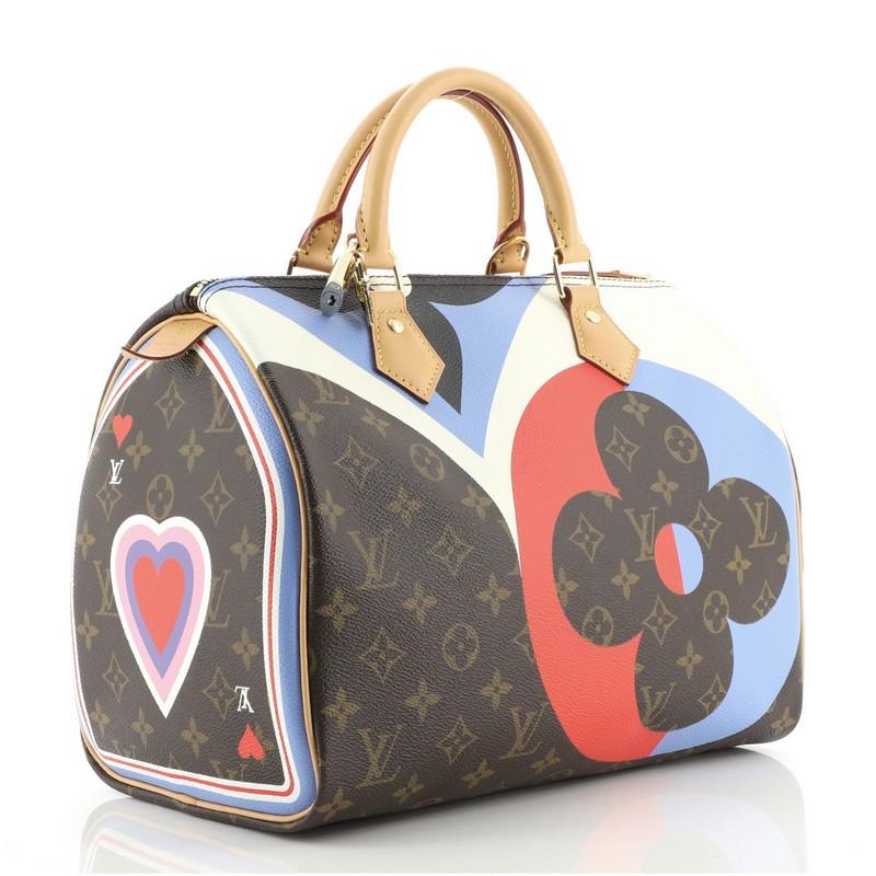 Black Louis Vuitton Speedy Bandouliere Bag Limited Edition Game On Monogram Canvas 30