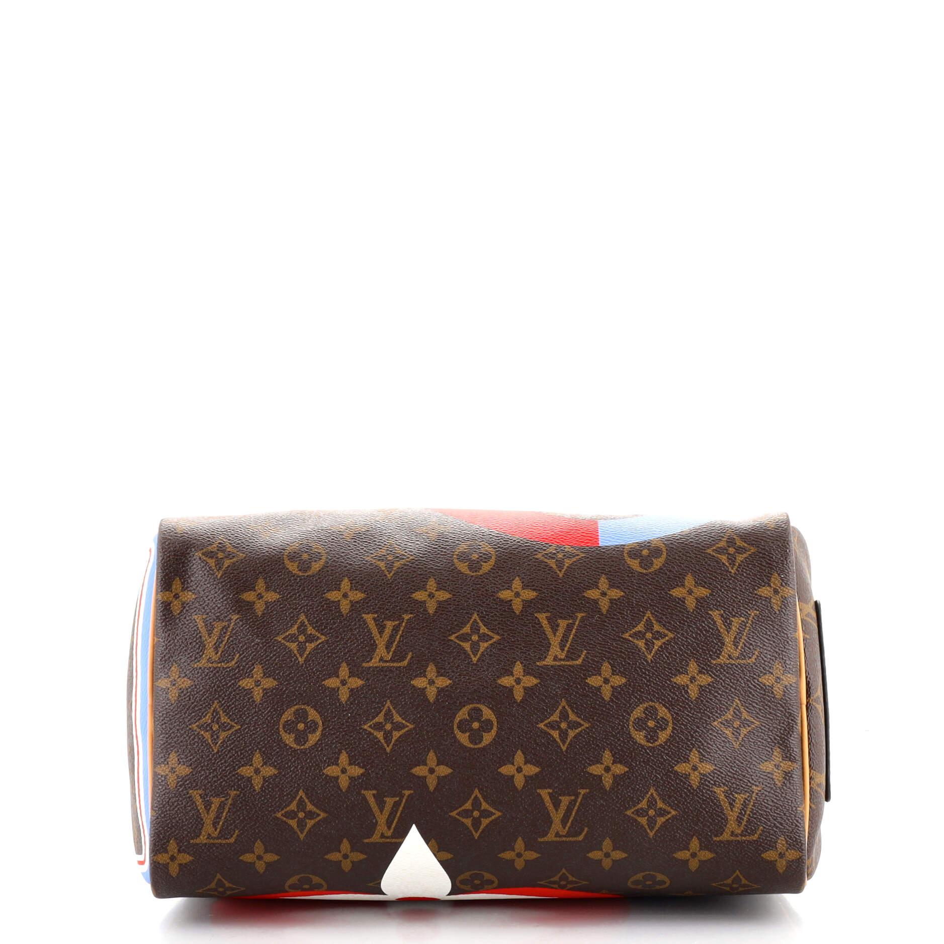 Brown Louis Vuitton Speedy Bandouliere Bag Limited Edition Game On Monogram Canvas 30