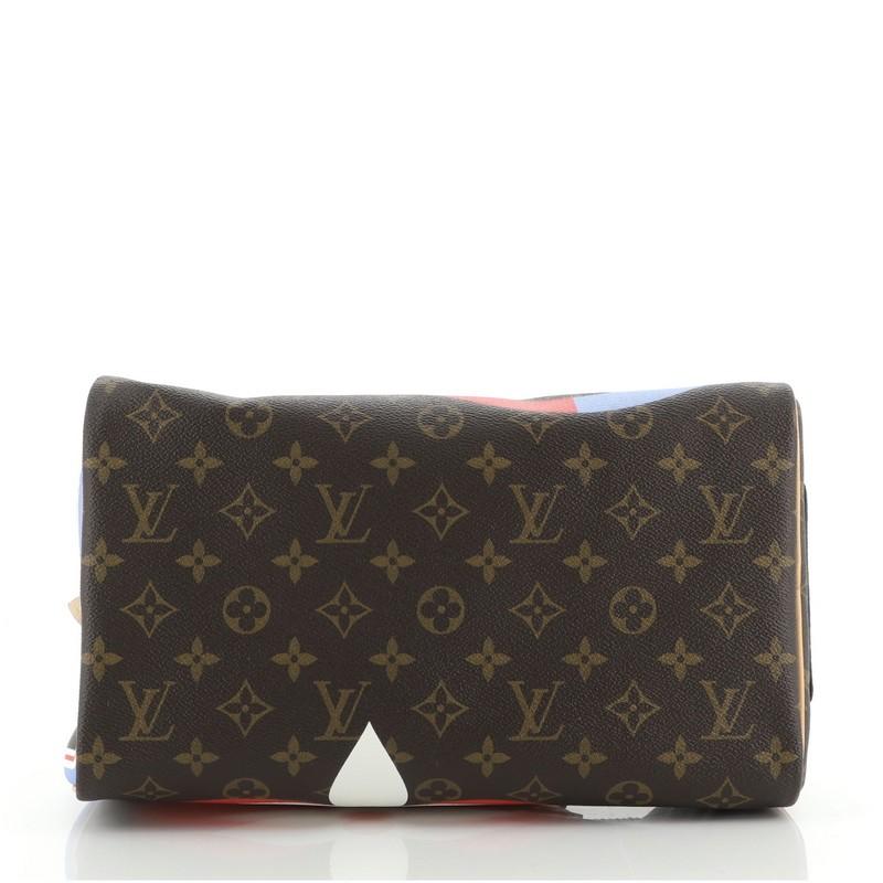 Louis Vuitton Speedy Bandouliere Bag Limited Edition Game On Monogram Canvas 30 1