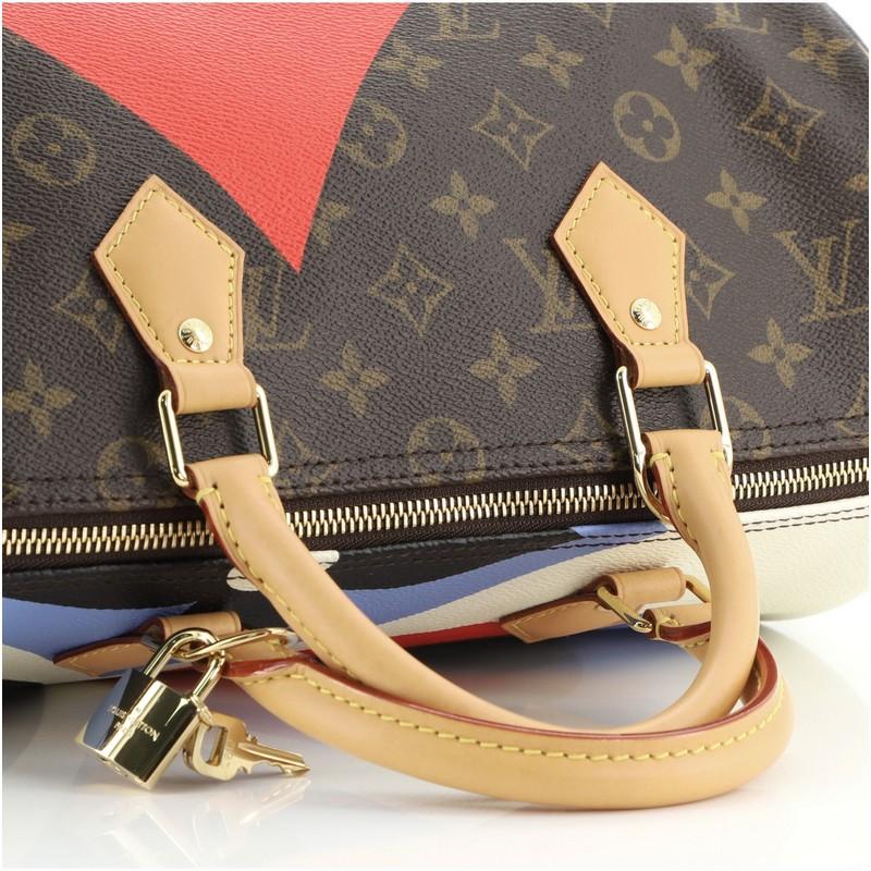 Louis Vuitton Speedy Bandouliere Bag Limited Edition Game On Monogram Canvas 30 3