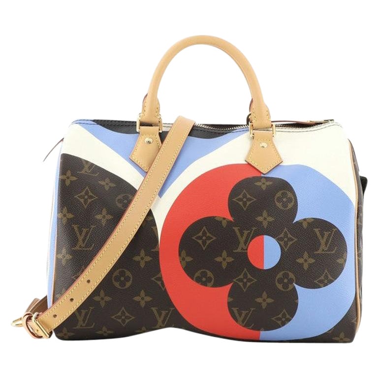 Louis Vuitton Speedy Bandouliere Bag Limited Edition Game On Monogram Canvas 30