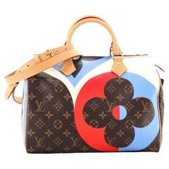 Louis Vuitton Speedy Bandouliere Bag Limited Edition Game On Monogram Canvas 30