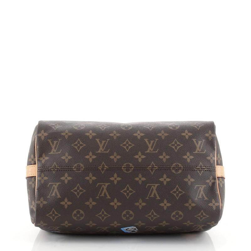 Black Louis Vuitton Speedy Bandouliere Bag Limited Edition Love Lock Monogram Canvas