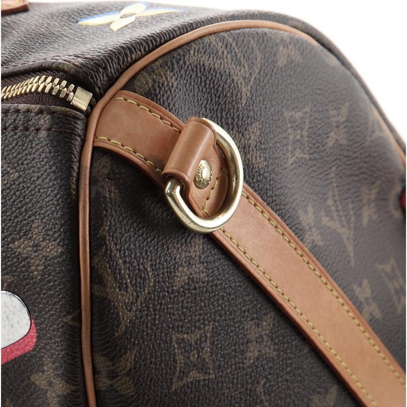 Louis Vuitton Speedy Bandouliere Bag Limited Edition Love Lock Monogram Canvas 2