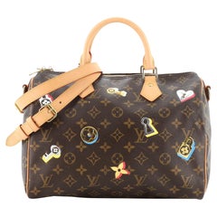 Louis Vuitton Speedy Bandouliere Bag Limited Edition Love Lock Monogram Canvas