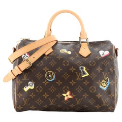Louis Vuitton Speedy Bandouliere Bag Limited Edition Love Lock Monogram Canvas