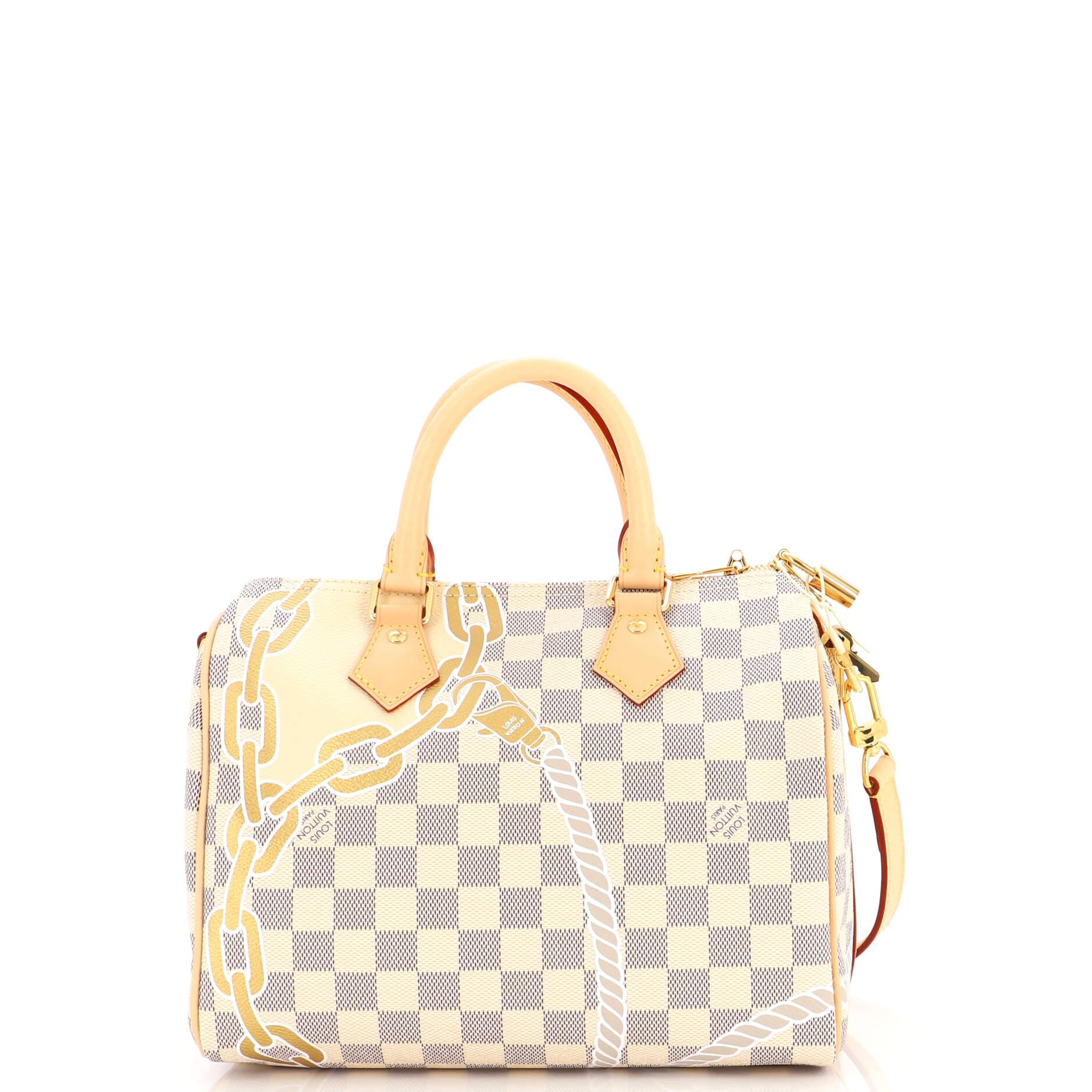 Louis Vuitton Speedy Bandouliere Bag Limited Edition Nautical Damier 25 In Good Condition In NY, NY