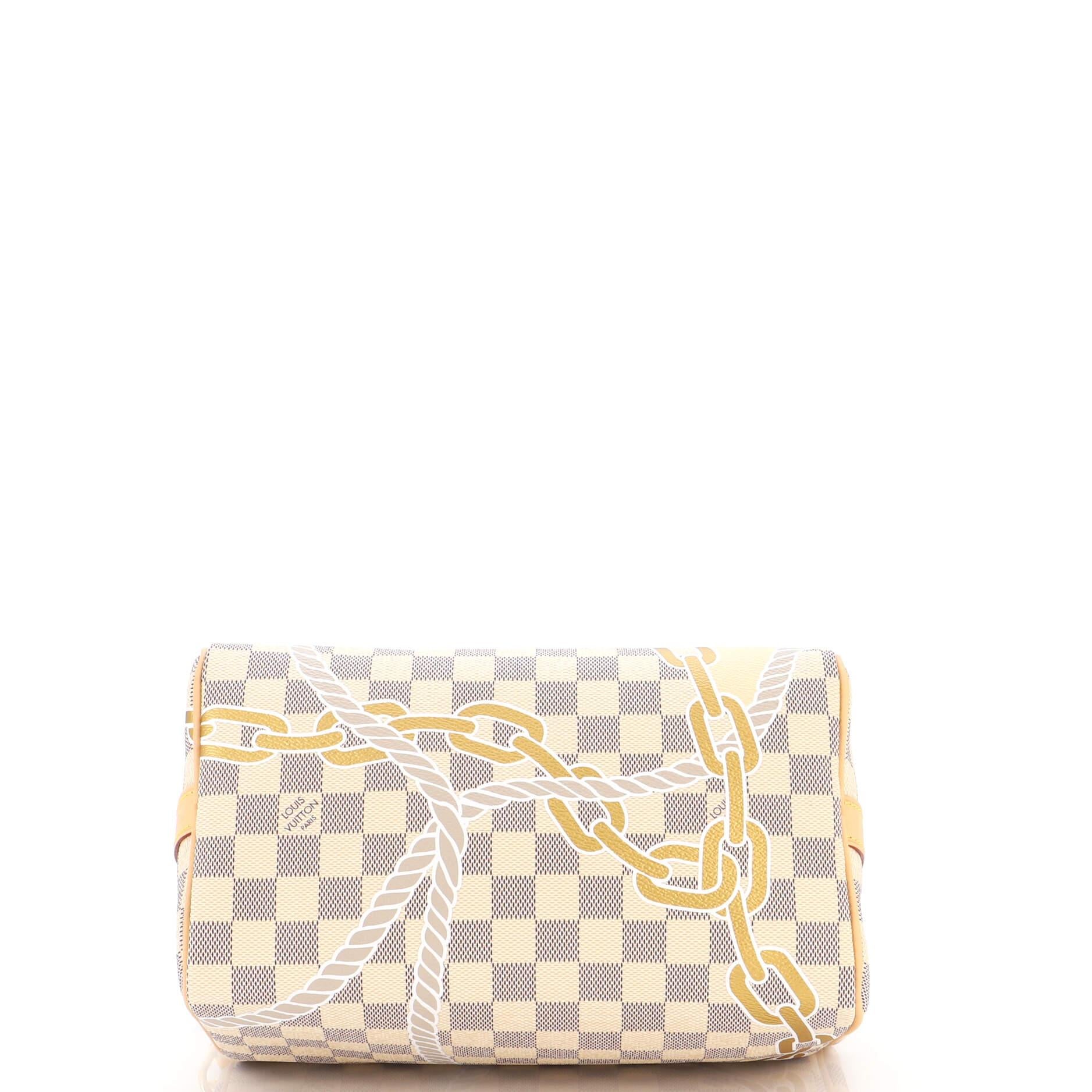 Women's or Men's Louis Vuitton Speedy Bandouliere Bag Limited Edition Nautical Damier 25
