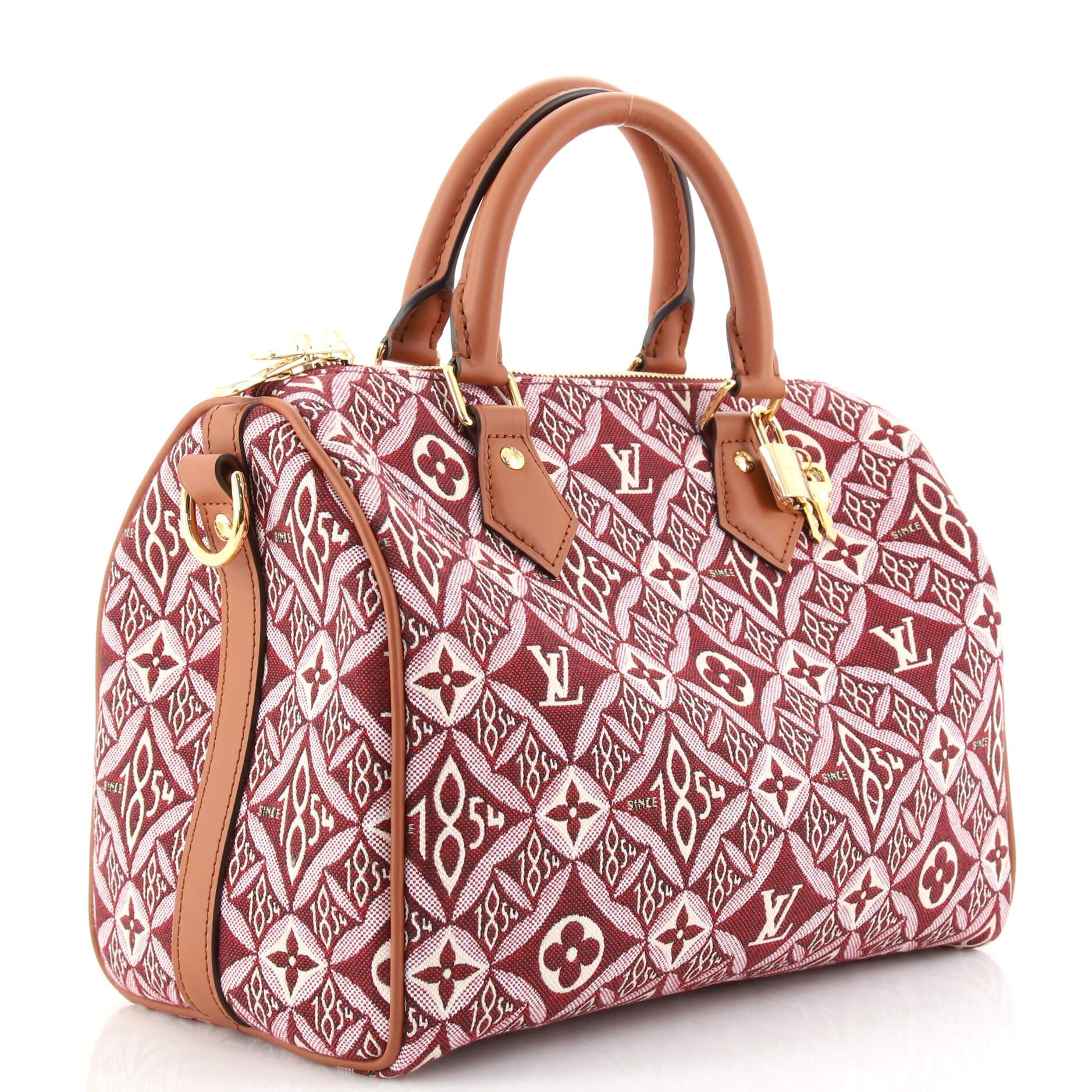 Brown Louis Vuitton Speedy Bandouliere Bag Limited Edition Since 1854 Monogram 25