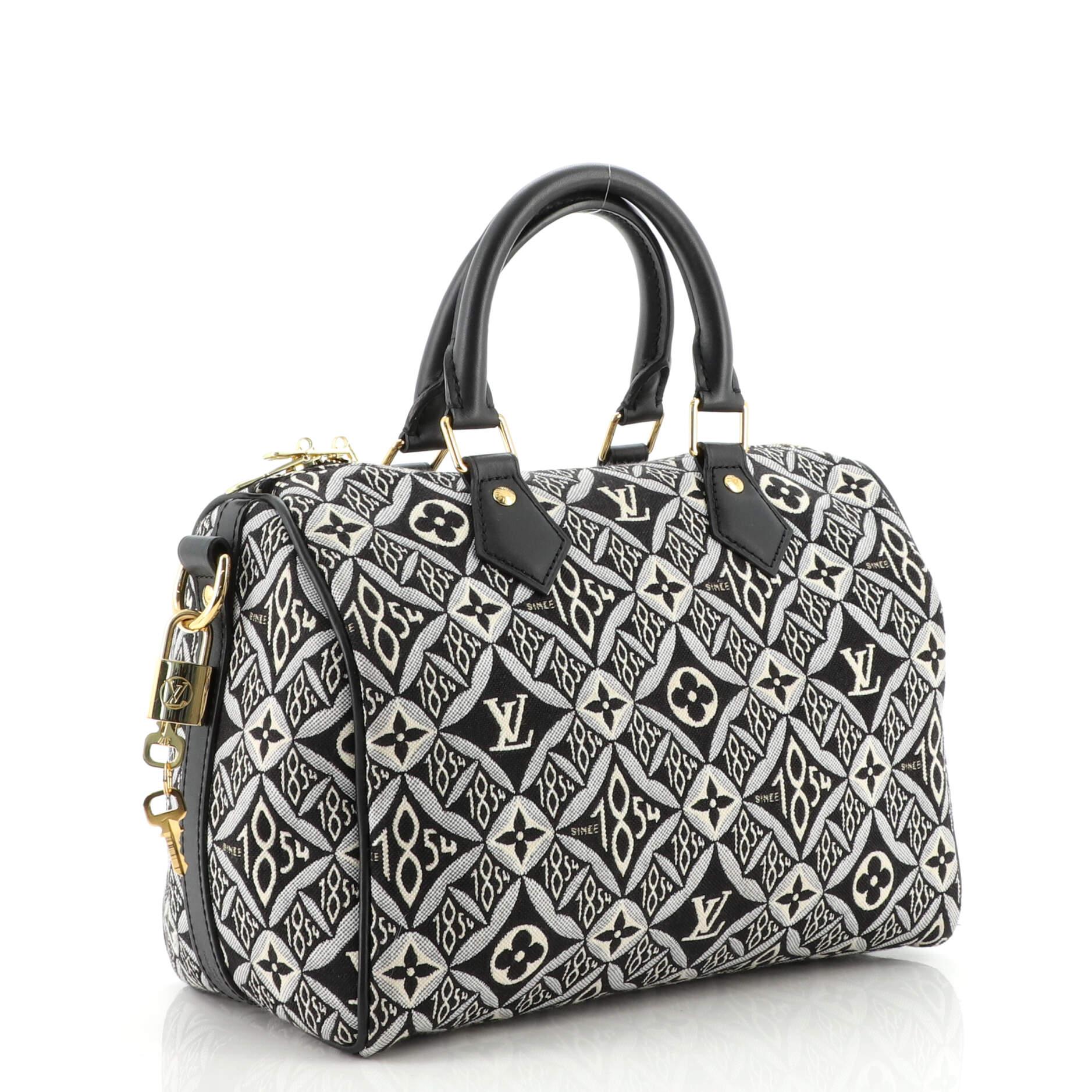 Black Louis Vuitton Speedy Bandouliere Bag Limited Edition Since 1854 Monogram 