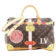 Louis Vuitton Speedy Bandouliere Bag Limited Edition Summer Trunks Monogram