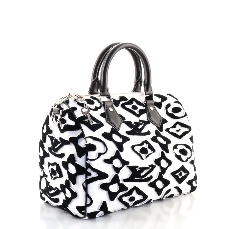 Black Louis Vuitton Speedy Bandouliere Bag Limited Edition Urs Fischer Tufted M