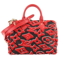 Louis Vuitton Speedy Bandouliere Bag Limited Edition Urs Fischer Tufted Monogram