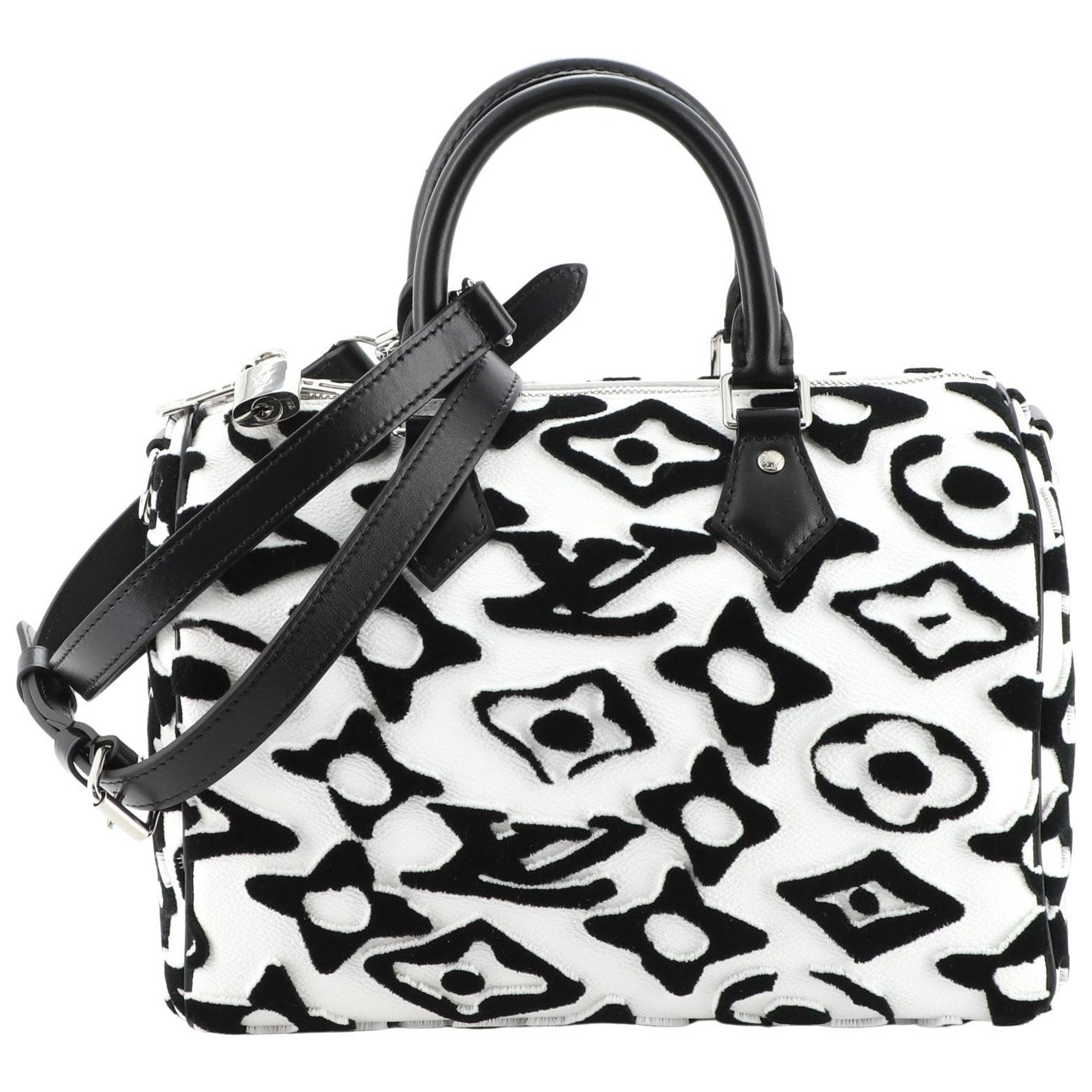 Louis Vuitton Speedy Bandouliere Bag Limited Edition Urs Fischer Tufted Monogram