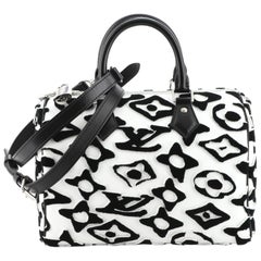 Louis Vuitton Speedy Bandouliere Bag Limited Edition Urs Fischer Tufted Monogram