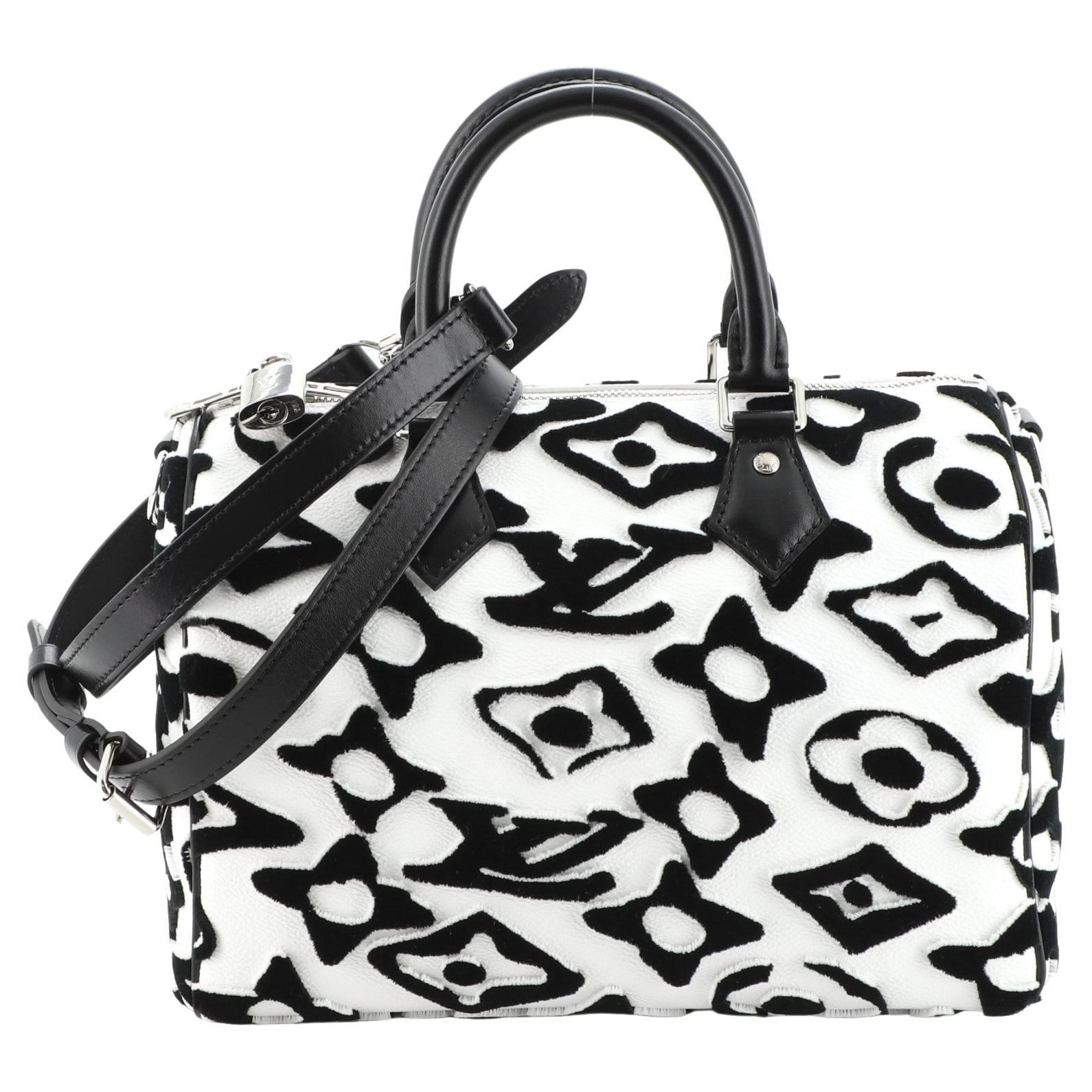 Louis Vuitton Speedy Bandouliere Bag Limited Edition Urs Fischer Tufted Monogram
