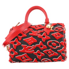 Louis Vuitton Speedy Bandouliere Bag Limited Edition Urs Fischer Tufted Monogram