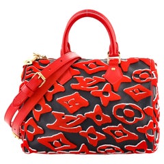 Louis Vuitton Speedy Bandouliere Bag Limited Edition Urs Fischer Tufted Monogram