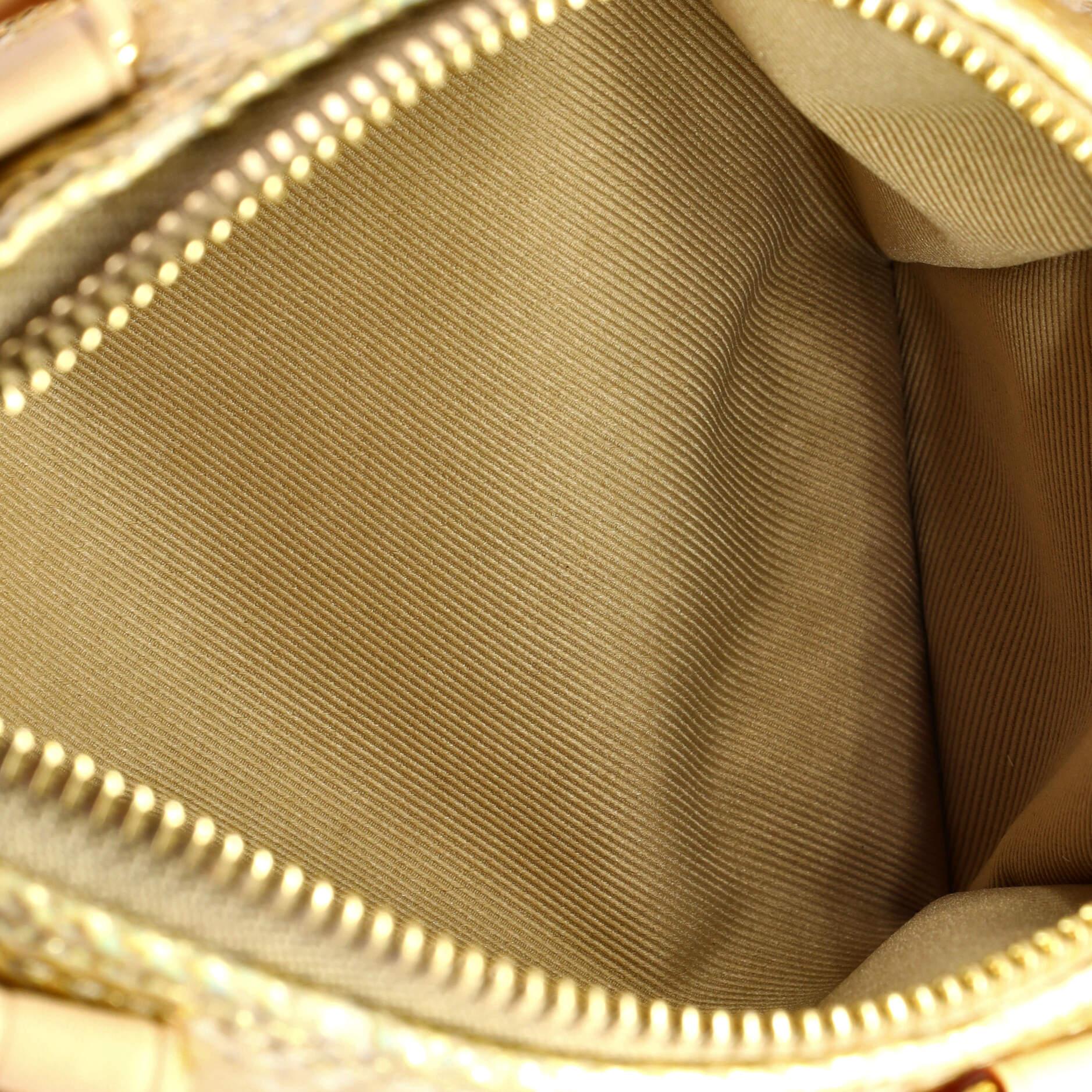 Women's or Men's Louis Vuitton Speedy Bandouliere Bag Monoglam Jacquard Canvas Nano