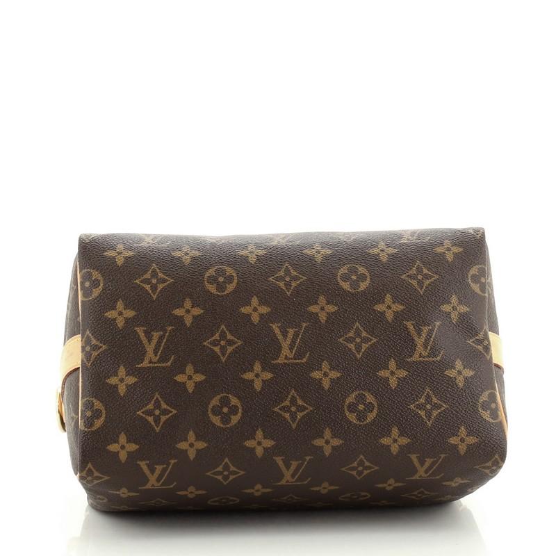 Black Louis Vuitton Speedy Bandouliere Bag Monogram Canvas 25