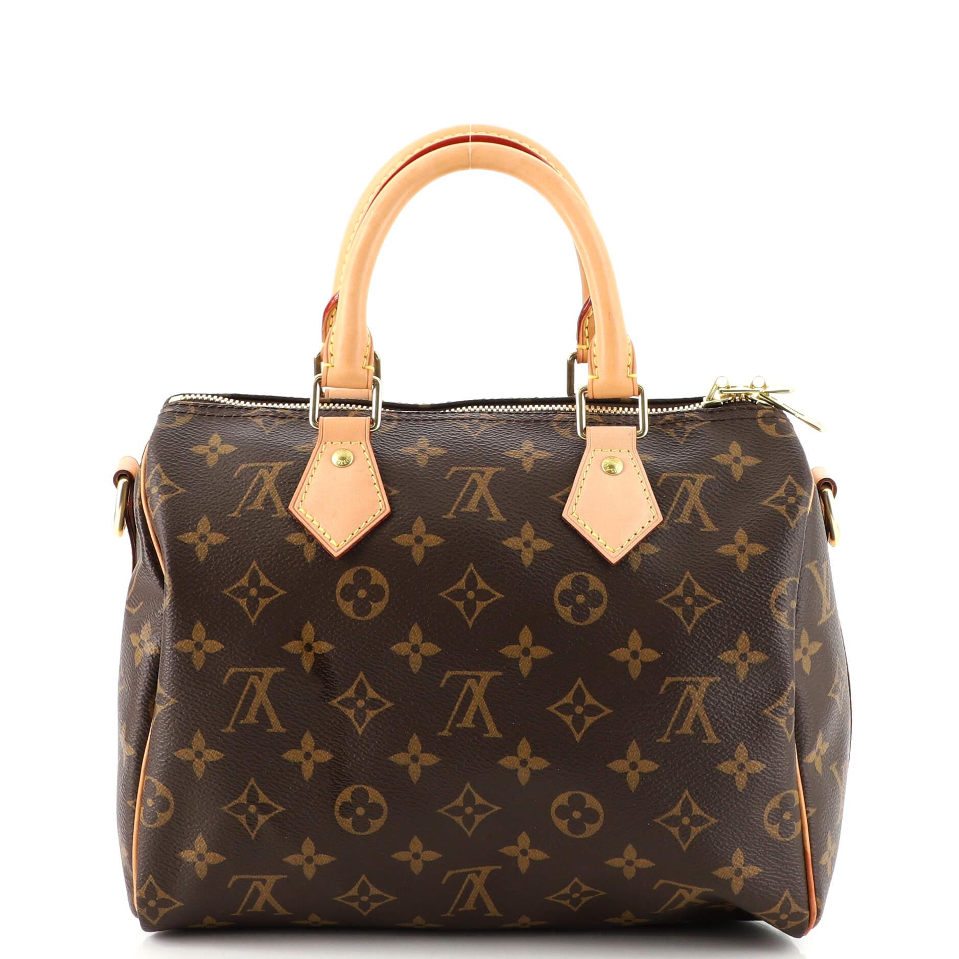 Louis Vuitton Speedy Bandouliere Bag Monogram Canvas 25 In Good Condition In NY, NY