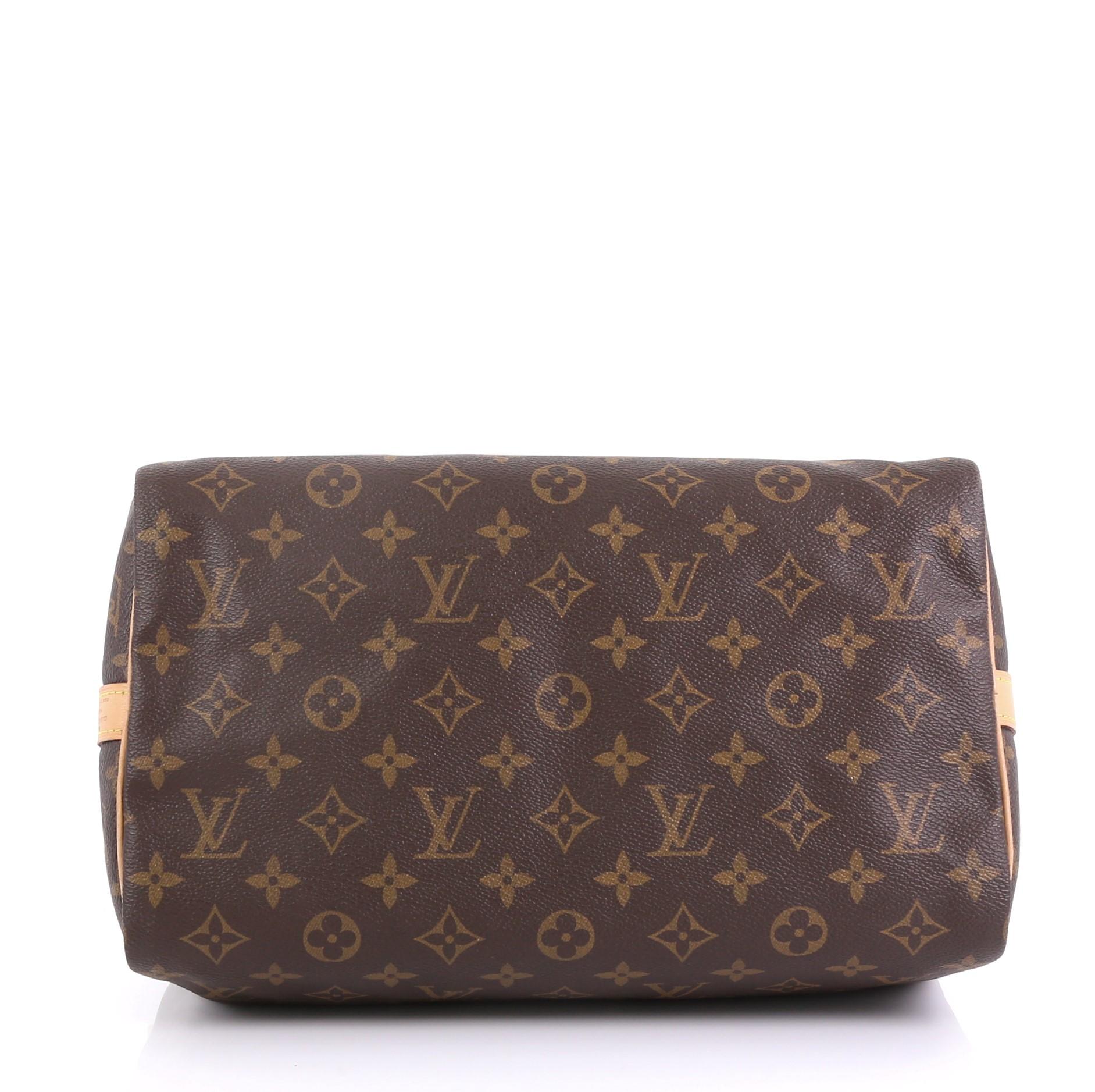 Black Louis Vuitton Speedy Bandouliere Bag Monogram Canvas 30