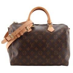 Louis Vuitton Speedy Bandouliere Tasche Monogramm Segeltuch 30