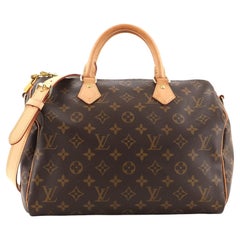 Louis Vuitton Speedy Bandouliere Tasche Monogramm Segeltuch 30