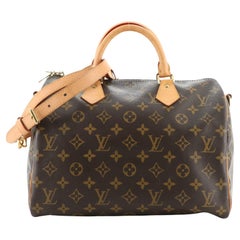 Louis Vuitton Speedy Bandouliere Tasche Monogramm Segeltuch 30