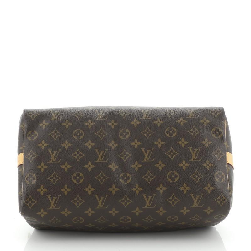 Louis Vuitton Speedy Bandouliere Bag Monogram Canvas 35 In Good Condition In NY, NY
